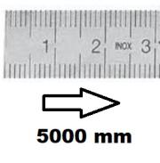 HORIZONTAL FLEXIBLE RULE CLASS II LEFT TO RIGHT 5000 MM SECTION 18x0,5 MM<BR>REF : RGH96-G25M0C0M0